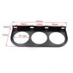 Diameter 52mm 2 Inches Modified Instrument Single/double/three Hole Black/silver Iron Bracket - Image 2