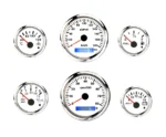 RPM 5 Piece or 6 Pieces Gauge Car Racing Gauges Sets - Image 4