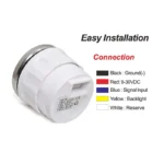 52mm Waterproof Universal Fuel Level Gauge 0-190ohm for Auto Bus Ship Gasoline Level Indicator - Image 5