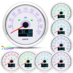 85MM White GPS Speedometer 200km/h Gauge for Boat Truck