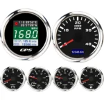52MM Car GPS Speedometer/Tacho 4000RPM/Fuel Level/Oil Pressure/Water Temp/Volt