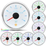 52mm Boat Fuel Level Gauge 240-33ohms 0-90ohms 0-190ohmohms 10-180ohms 240-30ohm 7 Colors LED - Image 2