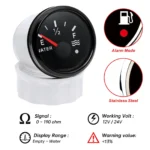 200mm Marine Boat Water Sending Unit with 52mm Water Level Tank Gauge 240-33ohms - Image 6