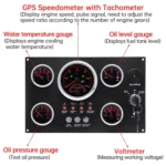 Customize Engine Car Motorcycle Instrument Cluster Gauge Meter Panel Dashboard for Marine Boats Ship - Image 2