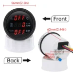 3-in-1 Multi-Functional for Auto Meter Waterproof Water Level Holding Tank Voltmeter 9-32V - Image 3