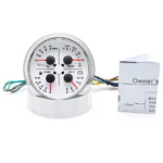 2024 85mm Four in One Hydraulic Oil Level Gauge Voltage Water Temperature Gauge 12v/24v Gauge - Image 3