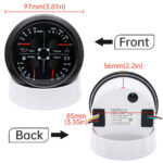 85MM GPS Speedometer Gauge 0-200MPH Tachometer&4 in 1 Gauge for Boat Car Truck - Image 5