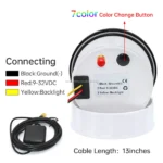 85mm GPS Speedometer 0-240KMH 0-80MPH with LCD Display Odometer for Marine Boat Yacht Vessel - Image 5