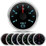 Marine 52mm VOLTAGE 12V VOLT GAUGE METER DIAL Car Racing Sport Boat Marine 8-16V