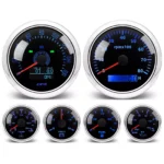 6 Gauge Set 85mm GPS Speedometer 160MPH Tacho&52mm Fuel/Oil/Temp/Volt Gauge - Image 3