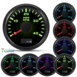 52MM Car GPS Speedometer/Tacho 4000RPM/Fuel Level/Oil Pressure/Water Temp/Volt - Image 2