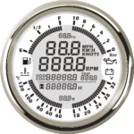 85mm GPS Speedometer Tachometer Hour Meter Hour Water Temp Fuel Level Oil Pressure Voltmeter 7 in 1 Full Set Gauge
