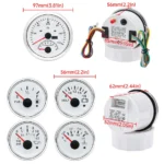 5 Gauge Set 85mm GPS Speedometer with Tacho&52mm Fuel Temp Oil Volt with Sensor - Image 3