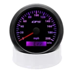 85mm Black Digital GPS Speedometer 0-200MPH Gauge Odometer for Car Boat Truck US - Image 4