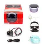 60mm 8000 RPM Oil Pressure Water Temperature Gauge Indicator 3 in 1 RED LED Tachometer - Image 6