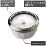 All White Gauges 12V/24V 300*190mm Waterproof Marine Instrument Panel Boat Instrument Panel - Image 3