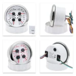 85mm Four in One Oil Pressure Gauge Kit Plus OLED Digital DC Volt Meter 12V Oil Temp Meter Gauge - Image 6