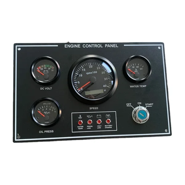 Universal Marine Power Engine Instrument Gauge Panel Black Gauges
