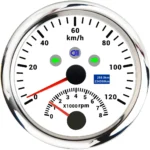 2022 New Style Speed 2 In1 GPS Speedometer 200km Tachometer 8000RPM Odometer Adjustable 85mm - Image 4