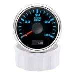 52mm 0-8000 RPM Tachometer Tacho Gauge Diesel Motor Engine Rev Counter Meter - Image 2