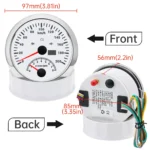 85mm New Universal Auto Meter Speedometer and Tachometer 2 in 1 Gauge - Image 6