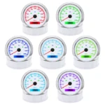 85mm GPS Speedometer 200MPH Tachometer 8000RPM&52MM Fuel/Oil/Temp/Volt Gauge Set - Image 2