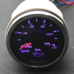 52mm 12/24V Black Face 7 Color Oil Pressure Gauge Meter for Boat Vehicle Marine Yacht Tank Indicator with Factory Price - Image 4