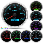2 Gauge SET 110mm Waterproof GPS Speedometer 120MPH Tachometer 8000RPM for Boat - Image 2
