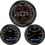 85MM GPS Speedometer Gauge 0-200MPH Tachometer&4 in 1 Gauge for Boat Car Truck