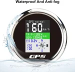 Waterproof 3-13 85 mm Black Face Digital Multi-function GPS Speedometer - Image 2