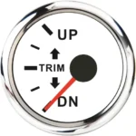 52mm Trim Gauge 0-190ohm for Boat Marine Yacht White Faceplate - Image 4