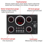 2024 All Black Instrument Gauge Set Engine Control Sensors - Image 3