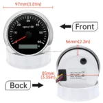 Various Backlights 12/24V White Face 85mm Waterproof Marine Auto Tachometer 6000 RPM - Image 3