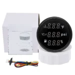 52mm 3-in-1 Multi-Functional Oil Pressure Fuel Level Water Temp Gauge 9-32V for Car Motorcycle Tractor Truck - Image 6