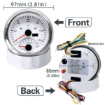 85mm Universal Mechanical Car Truck 2 in 1 Tachometer 8000RPM GPS Speedometer Gauge - Image 2