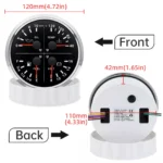 110mm 4 in 1 Gauge Fuel Level 240-33ohm Oil Pressure Water Temp Volt Gauge - Image 4