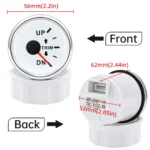 52mm Trim Meter Trim Gauge 0-190ohms 7 Colors LED for Boat Truck Marine 9-32V - Image 2