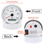 85mm Waterproof GPS Speedometer 0-60MPH Odometer Gauge for Boat Motorcycles Car - Image 4