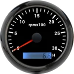 85mm RPM Meter Diesel Engine Tachometer with Hour Meter Tractor Truck Car Motorcycle Auto Part Instrument - Image 2