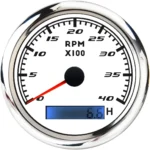 85mm Universal Hour Meter Programmable Electronic Tachometer 3000RPM Gauge for Truck Motorcycle Bus - Image 4