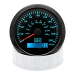 85mm Black GPS Speedometer 0-200MPH 300KMH Odometer for Car Truck Motor Marine - Image 3
