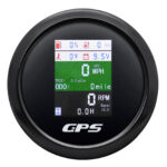 85mm 6In 1 Multi-function Gauge Car Marine GPS Speedometer Tacho Oil Temp Press