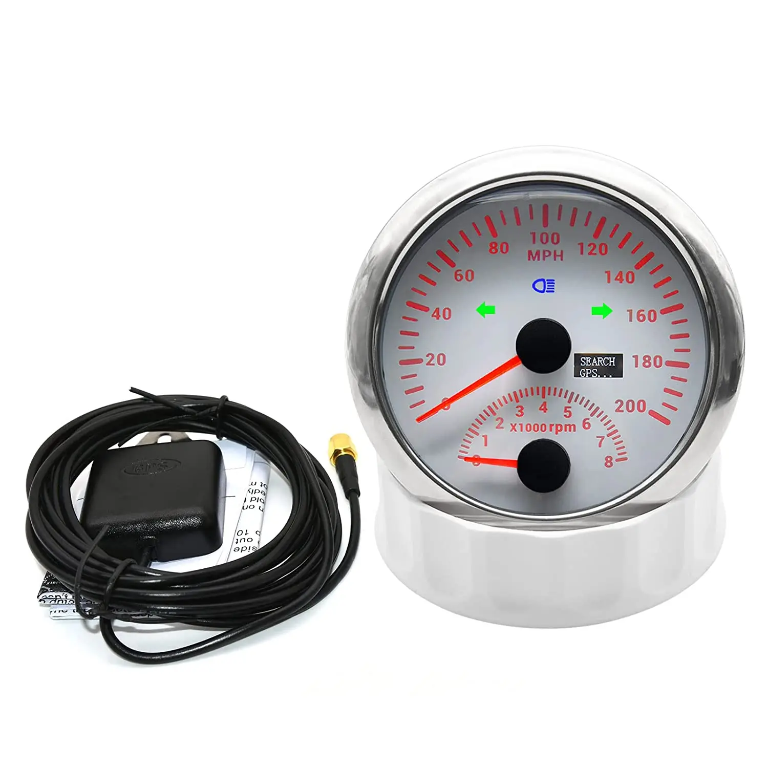 H1eb180ad907049648d40cc25969f5cffo.webp Auto Gauge Kit GPS Speedometer with Tachometer and Fuel Gauge Antenna for Car Boat Marine - Image 1