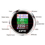85mm/3.35 Multifunction Gauge Car Yacht GPS Odometer Speedometer Tacho Oil Temp - Image 2