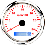 Magnet Generator Gauge diesel Engine Hour Meter Tachometer Rpm Meter - Image 3