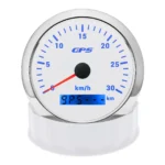 85MM White GPS Speedometer Gauge 0-30KM/H Waterproof for Marine Boat Car ATV - Image 4