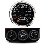 85mm GPS Speedometer with Tachometer and Instrument Voltage/water Temperature/oil Pressure Three-in-one Pointer Meter