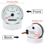 85MM 7 Colors LED Tachometer Gauge 0-3000 RPM Tacho for Car Truck Boat 9-36V - Image 6