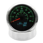 85mm 7 Color LED GPS Speedometer Odometer 0-80MPH/0-120KM/H for Boat Car Truck - Image 2
