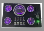 With Key Panel DC12V/24V Engine Gauge Auto Instrument Panel for Marine Boats - Image 3